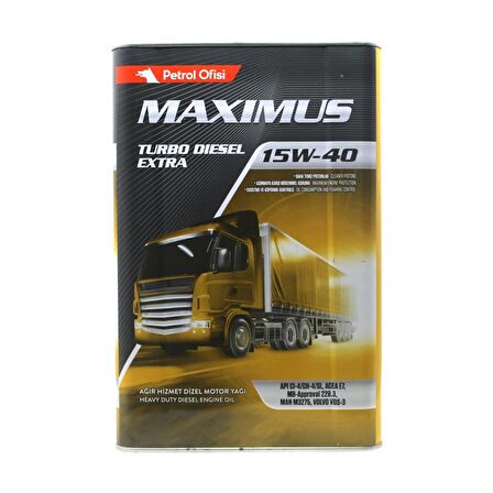 Petrol Ofisi Maximus Turbo Diesel Extra 15W-40 16 Kg Dizel Motor Yağı