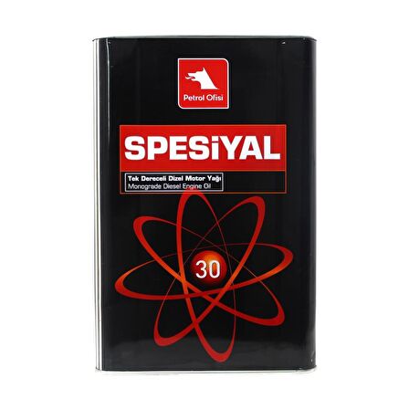 Petrol Ofisi Spesiyal 30 15 Kg Tek Dereceli Dizel Motor Yağı