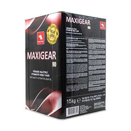 Petrol Ofisi Maxigear 90 15 Kg Mineral Otomotiv Dişli Yağı