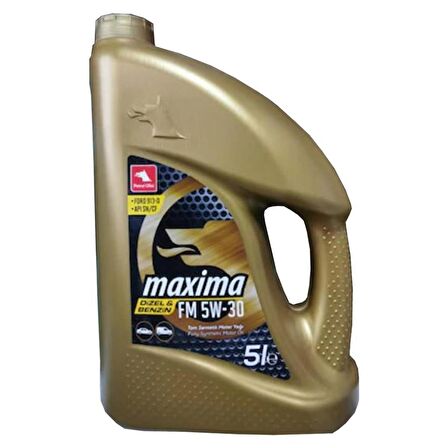Petrol Ofisi Maxima FM 5W-30 5 Lt Tam Sentetik Motor Yağı