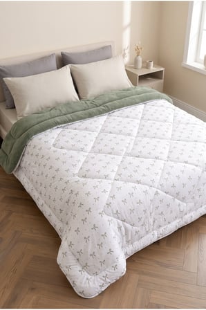 Çift Kişilik Çift Taraflı Welsoft Yorgan Seti 195x215 cm | %100 Silikon Dolgulu | 2 Yastık Kılıflı