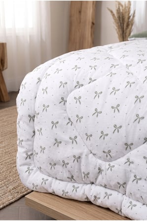 Çift Kişilik Çift Taraflı Welsoft Yorgan Seti 195x215 cm | %100 Silikon Dolgulu | 2 Yastık Kılıflı
