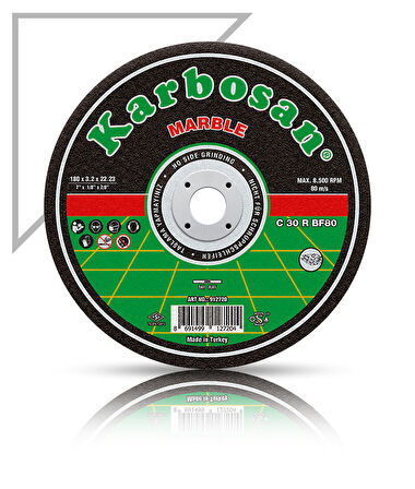 Karbosan Mermer Kesici 180 x 3.2 x 22.23 25 Adet