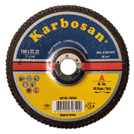 Karbosan 180 Flap Disk Nk40 - 983170 983210