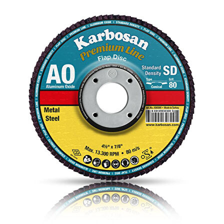 Karbosan 115mm 40Kum AO Premium Line Flap Disk