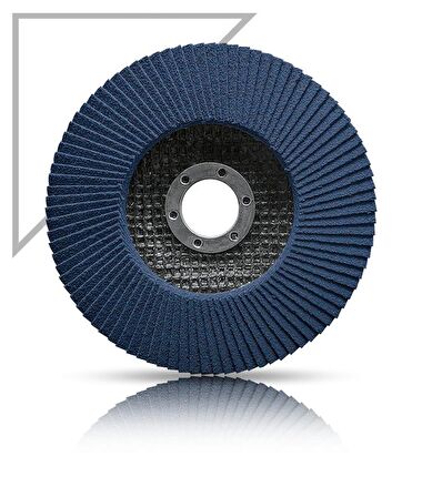 Karbosan Flap Disk Çelik ve İnox Zımpara ZR 115x22.23/40Kum SD-Konik 983450 