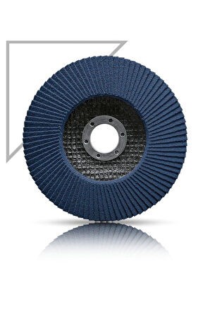 Karbosan Flap Disk Çelik ve İnox Zımpara ZR 115x22.23/80 Kum SD-Konik 983465 (10Adet)