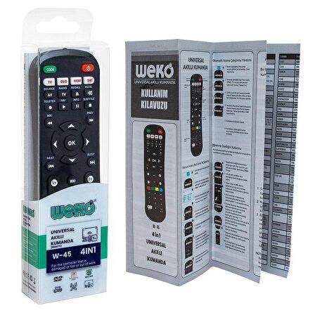 Wicom W-45 V4 8 in 1 Akıllı Evrensel Kumanda