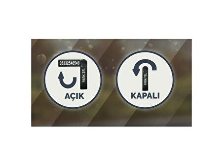 Park Tel Oto Cam Telefon Numaratörü Açılır-Kapanır
