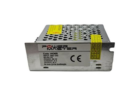 Powermaster 12V 3.5A DC Switch Mode Power Adaptör