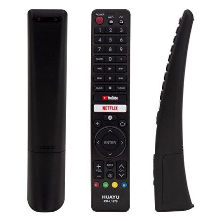 Sharp Netflix-Youtube Tuşlu Lcd-Led Tv Kumanda Huayu RM-L1678