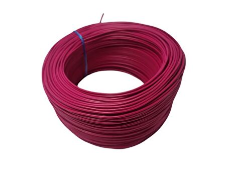 electroon 0.22mm Çok Telli Montaj Kablosu - 100mt Pembe