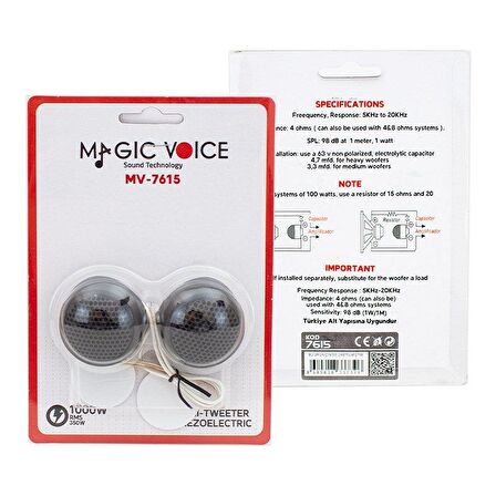 MagicVoice MV-7615 Mini Oto Tweeter