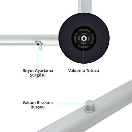 WEKO 32-80'' Vakumlu Tv Panel Taşıyıcısı