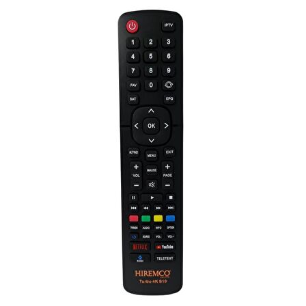 Hiremco Turbo 4K S10 Uydu Kumandası Orjinal