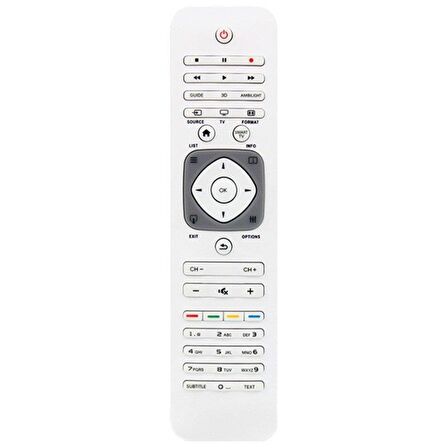 PHILIPS RM-1128W Beyaz LCD-LED Kumandası