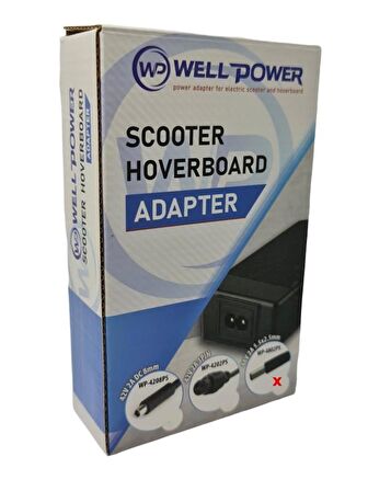 WellPower 48Volt 2Amper Scooter Hoverboard Şarj Adaptörü