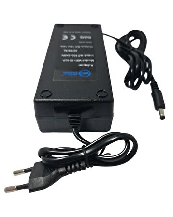 WellPower 12Volt 10Amper Plastik Kasa Adaptör 5.5x2.5mm Jak Fişli