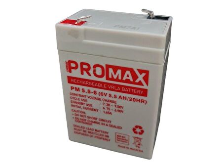 Energy Promax 6Volt 5.5Amper Akü 6V 5.5AH