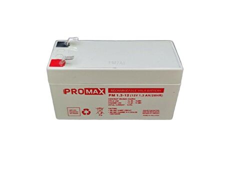 Energy Promax 12Volt 1.3Amper Akü 12V 1.3AH