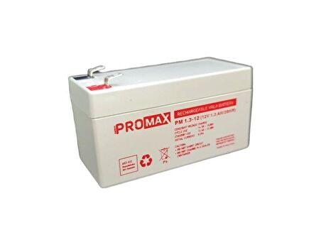 Energy Promax 12Volt 1.3Amper Akü 12V 1.3AH