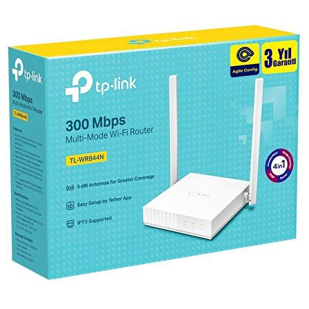 TP-Link TL-WR844N 300Mbps 5dBi Multi-Mode Wifi Router (Agile Config)