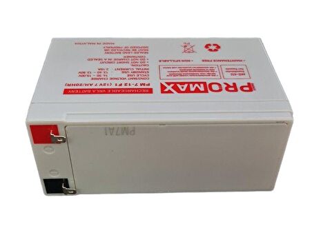 Energy Promax Eco 12V 7Ah Bakımsız Kuru Akü