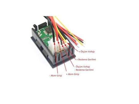 electroon DC100V-10A 0.28'' Dijital Ampermetre Voltmetre