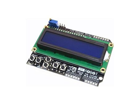 Arduino LCD Keypad Shield 1602 - 16X2 LCD Ekran ve Tuş Takımı