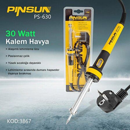 PINSUN PS-630 30Watt Kalem Havya