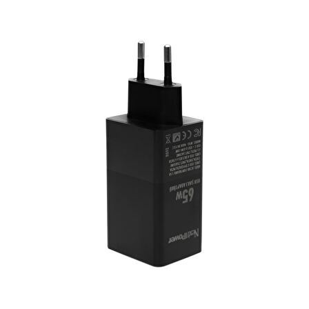 Nextpower NP65W Type-C Hızlı Şarj Aleti Siyah