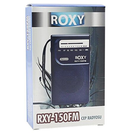 Roxy RXY-150FM Cep Tipi Pilli Mini Analog FM Radyo