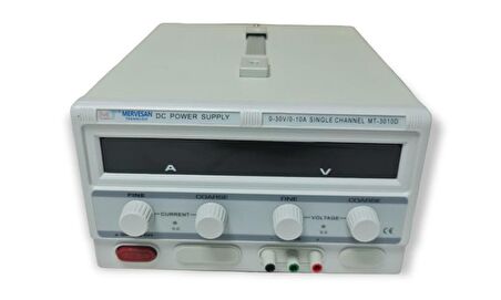 Mervesan MT-3010D 0-30V 0-10A Tek Kanal Dijital Güç Kaynağı