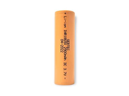 SERTEC 18650 3.7V 2900mAh 3C Lion Şarjlı Pil Başlıklı - 1Adet