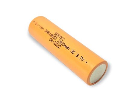 SERTEC 18650 3.7V 2900mAh 3C Lion Şarjlı Pil Başlıklı - 1Adet