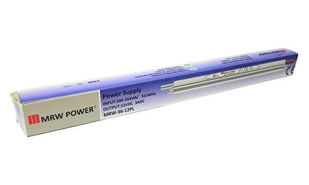 Mervesan 12V 3A Metal Kasa Slim ince Adaptör MRW-36-12PL