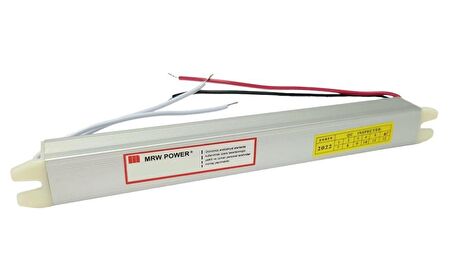 Mervesan 24V 1A Metal Kasa Slim ince Adaptör MRW-24-24PL