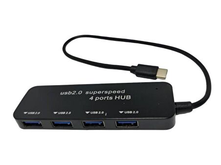 Nivatech TypeC - 4Port USB 2.0 Çoklayıcı USB HUB