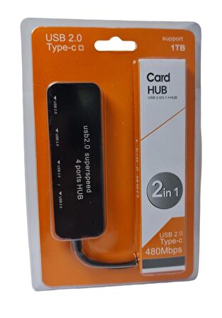 Nivatech TypeC - 4Port USB 2.0 Çoklayıcı USB HUB
