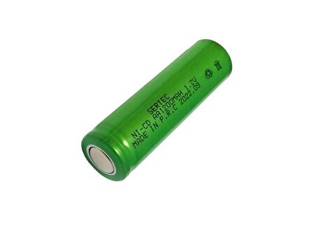 Sertec 1.2Volt 1200mAh AA Ni-CD Şarjlı Kalem Pil Başlıksız - 1Adet