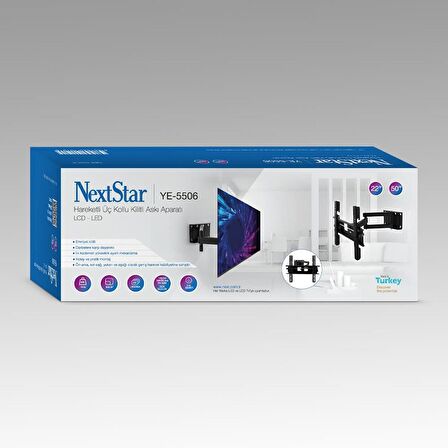 NextStar YE-5506 22-50'' Hareketli LCD-LED TV Askı Aparatı