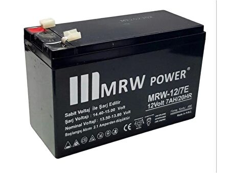 MRW Power 12Volt 7Amper Akü 12V 7AH