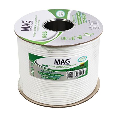 Mag RG59 Fa Mini İnce Çiftli Twin Kablo 100Metre