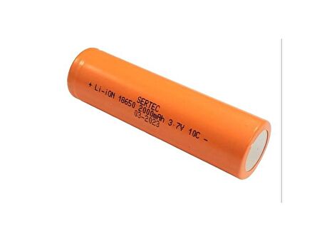 SERTEC 18650 3.7V 2000mAh 10C Lion Şarjlı Pil Başlıksız - 1Adet