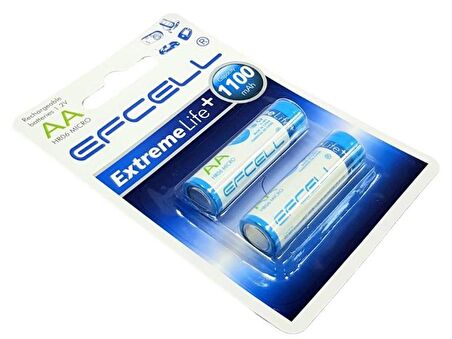 Efcell AA 1.2V 1100mA NiMh Şarjlı Kalem Pil