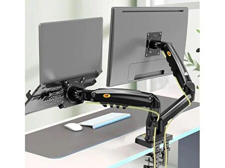 electroon Nb F160-FP 17-27'' Hareketli Monitör & Notebook Masa Standı