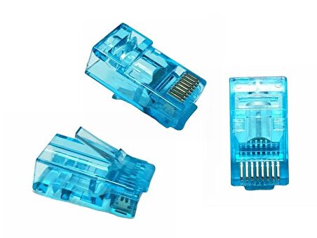 TRKLink EZ RJ45 CAT6 Konnektör Mavi 100Adet