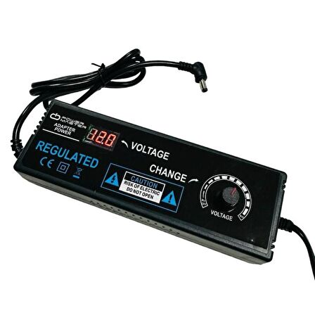 PowerMaster PM-22380 3V-12V 10A 5.5x2.5 Uçlu Ayarlı Adaptör