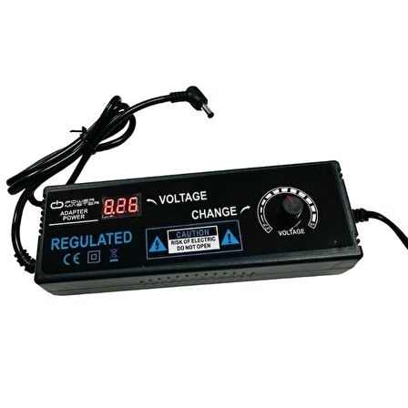 PowerMaster PM-22380 3V-12V 10A 5.5x2.5 Uçlu Ayarlı Adaptör