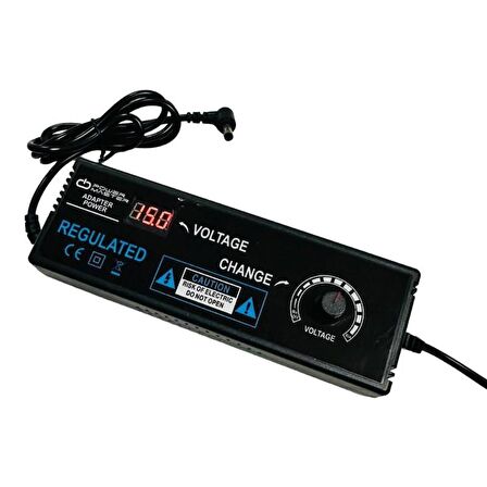 PowerMaster PM-22381 3V-24V 5A 5.5x2.5 Uçlu Ayarlı Adaptör